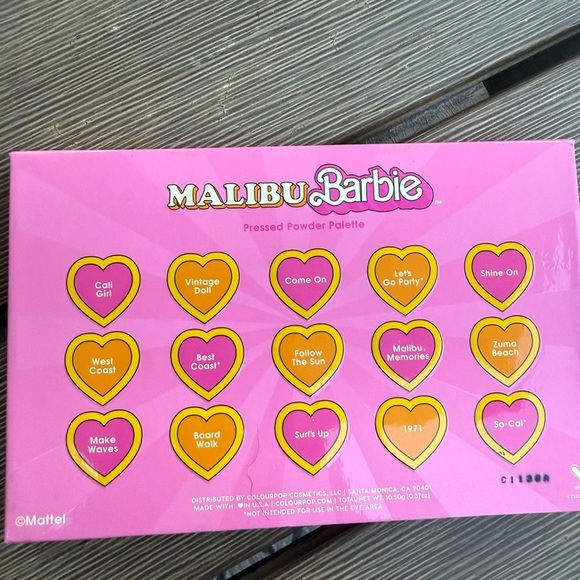 🌴 ColourPop x Barbie “Malibu Barbie” Eyeshadow Palette 🌅 - Picture 3 of 3